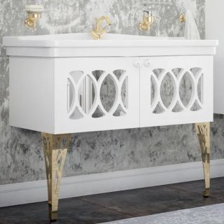 Тумба под раковину Corozo Таормина 105см белый SD-00000322